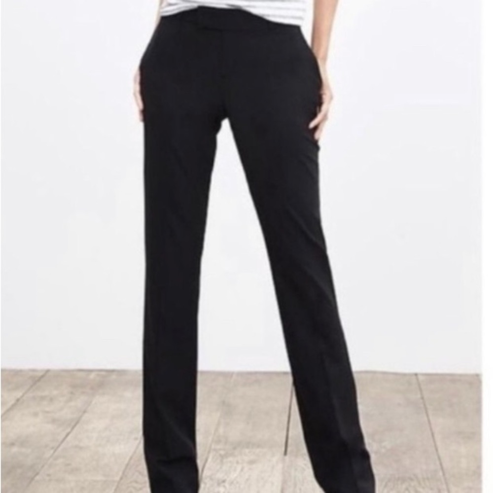 Liverpool Los Angeles Wide Leg Pull On Dress Pants - Black‎ - Size 12 / 31